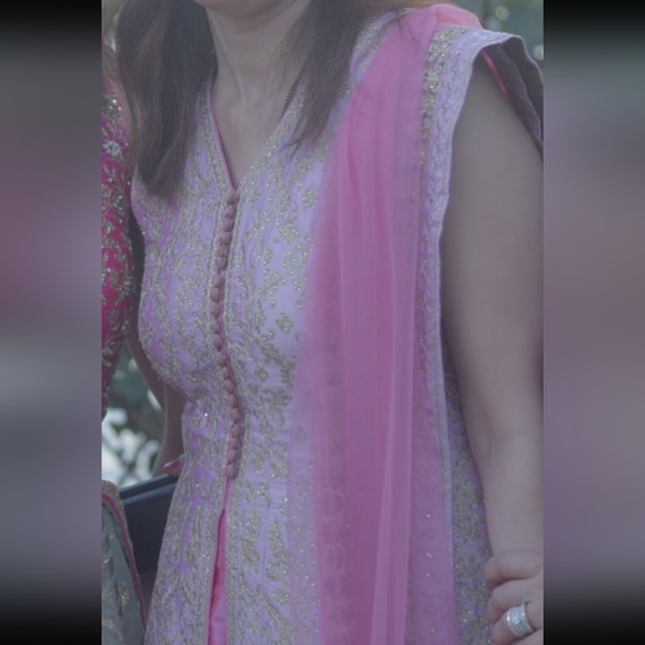 Pink Lehenga with Jacket and Skirt - Picture 5 of 9